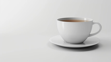 Obraz premium Cup of tea isolated background