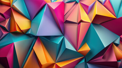 Geometric abstract background with sharp angles and bright colors