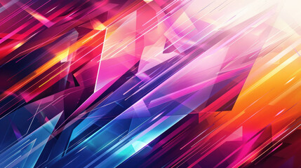 Geometric abstract background with sharp angles and bright colors