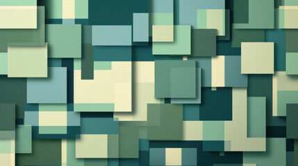 Obraz premium Geometric background with overlapping squares in cool tones