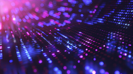 High-tech background with abstract data flow and matrix effects