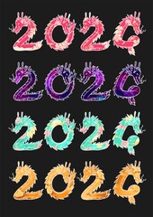 Dragon typoraphy and numbers