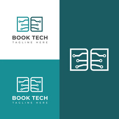 Creative Book tech logo design