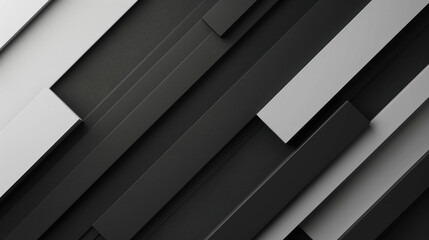 Fototapeta premium Minimalist black and white background with clean lines
