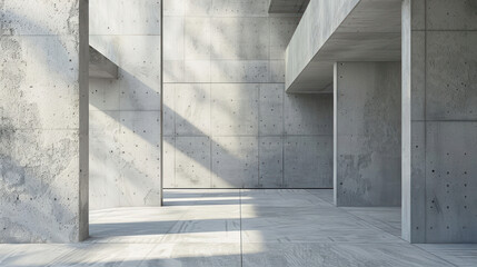 Obraz premium Minimalist concrete texture with light grey tones