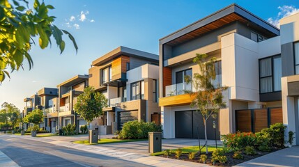 Stylish Modern Homes and Townhouses in Urban Setting