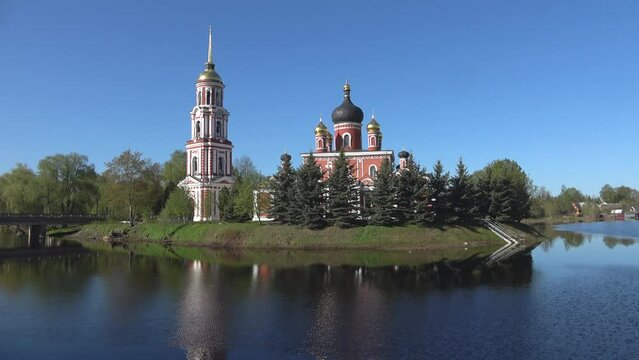 The ancient Cathedral of the Resurrection of Christ. Staraya Russa. Novgorod region, Russia