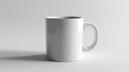 Obraz premium A Closed-Up Shot of A Blank Coffee Mug Mock-Up