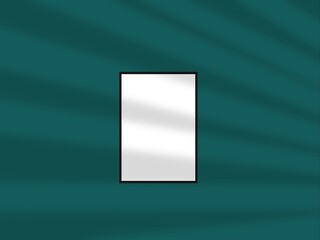 Blank mockup minimal with soft shadows and light overlay as template for design presentation