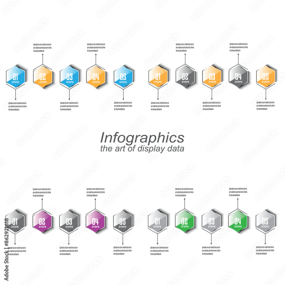 Poster collection infographic template for modern data visualization and ranking and statistics.