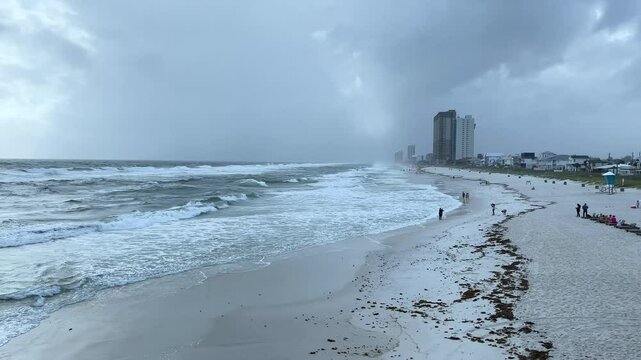 Panama City Beach, FL, United States - June 22,
2024. Weather conditions at Panama City Beach caused dangerous rip currents with a double-red flag warning, where three people drowned the same night.