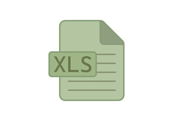 Icono verde de archivo XLS