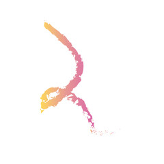 Colourful Abstract Brush Stroke Gradient