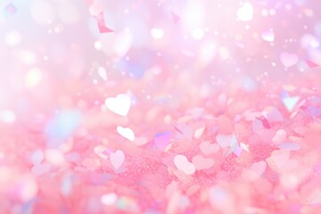 Colorful confetti background. Party popper releasing a burst of colorful confetti and streamers. Birthday themed background, glitter, bokeh, birthday, holiday, celebrate, festive.