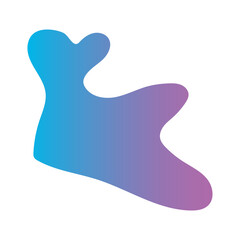 Liquid Fluid Gradient random organic shapes