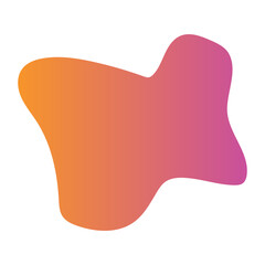 Liquid Fluid Gradient random organic shapes