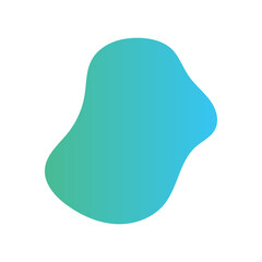 Liquid Fluid Gradient random organic shapes