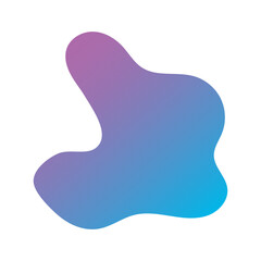 Fototapeta premium Liquid Fluid Gradient random organic shapes