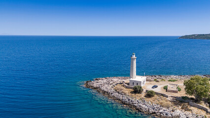 Aerial view of Githio island (Gythio town) in Laconia, Peloponne

