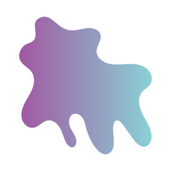 Obraz premium Liquid Fluid Gradient random organic shapes