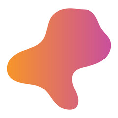 Liquid Fluid Gradient random organic shapes