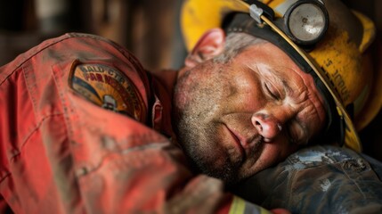 Exhausted Shift Worker Asleep on Duty: Illustrating the Challenges of Demanding Professions