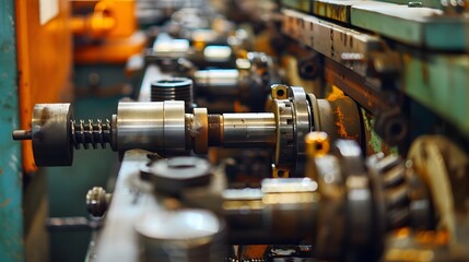 A machine is making a part with a lot of small parts