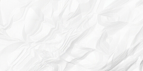 White wrinkly backdrop paper background. panorama grunge wrinkly paper texture. White crumpled and top view textures can be used for background of text or any contents.