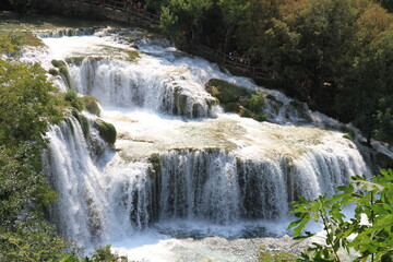 Fototapeta premium Wassrfall in Kroatien