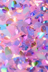 Colorful confetti background. Party popper releasing a burst of colorful confetti and streamers. Birthday themed background, glitter, bokeh, birthday, holiday, celebrate, festive.