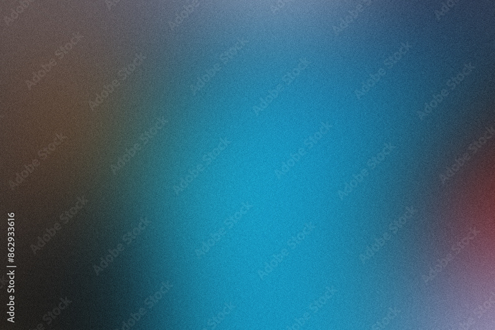 Poster abstract design featuring a grainy blue gradient background with a subtle texture