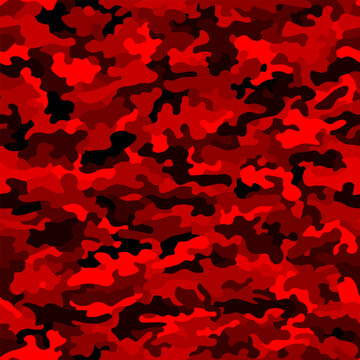 Seamless digital ruby red camo texture for army or hunting textile print
