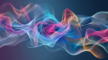 Fototapeta premium Abstract doctor elements with flowing lines and vibrant colors, great for modern graphic design projects and background textures