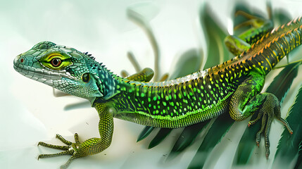 Obraz premium Green lizard