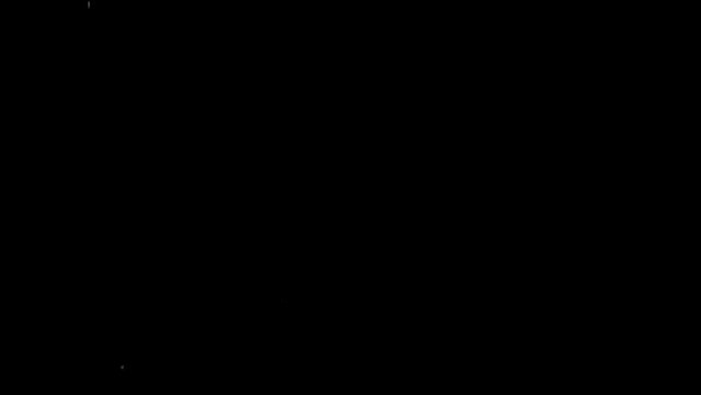 Film Strip, Scratched and Dusty Film Leader on a Black Background