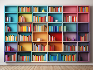 Gorgious A rack of books arranged in a local library