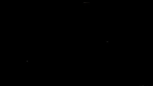 A dynamic glitch effect with flickering lines and data corruption on a transparent background.