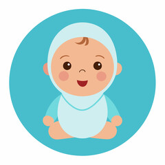cartoon illustration of baby