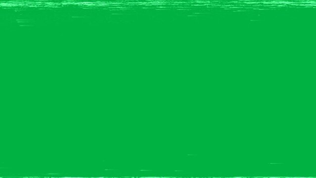 VHS glitch lines at the top and bottom of the screen. VHS look overlay. Green Screen.