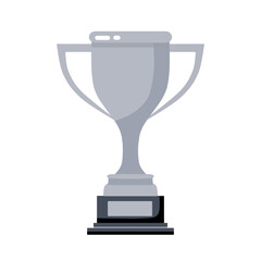 trophy cup isolated on white