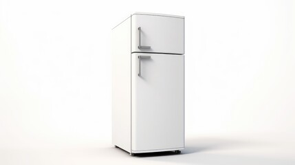Refrigerator isolated on white background.