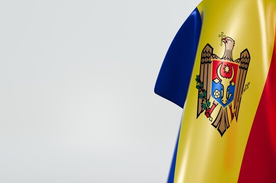 Moldova Flag Copy Space design 3d Illustration Stock Image