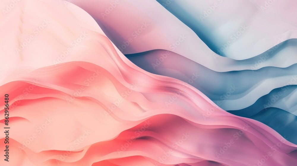 Poster abstract pastel waves background with gradient colors and smooth flowing texture banner, abstract ba