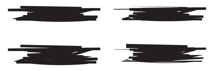 Line brush marker, pen, pencil stroke vector. Blue line brush marker scribble sketch underline. Hand drawn doodle pencil scratch mark. Scrawl texture underline effect. Vector illustration