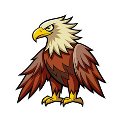 eagle vector art color design illustration