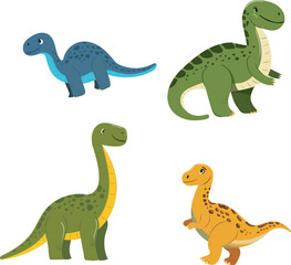 dinosaur childrens vector pattern. Cute Ballons for childrens 