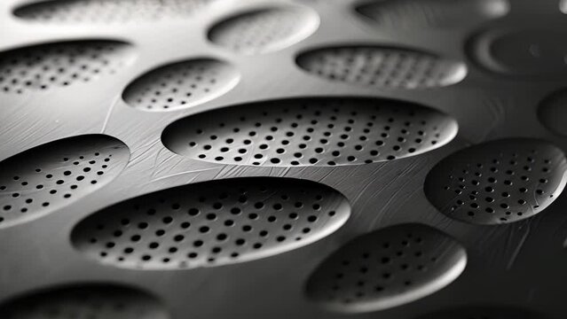 The rough tactile texture of matte anodized aluminum is visible in the small divots and crevices throughout the surface.
