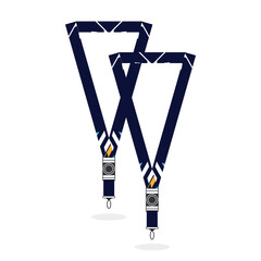 Modern ID card lanyard