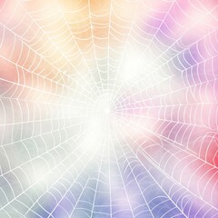 Pastel halloween spiderweb pattern on white background  high quality illustration