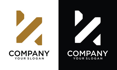 Vector letter K and N logo with modern and professional concept premium vector